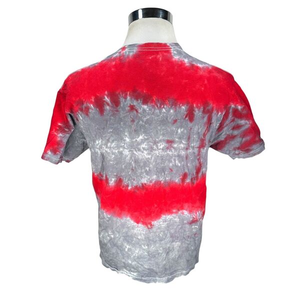 Philadelphia Phillies T-Shirt Mens Large Red Gray Tie Dye Pullover Crew Neck MLB - Picture 5 of 10